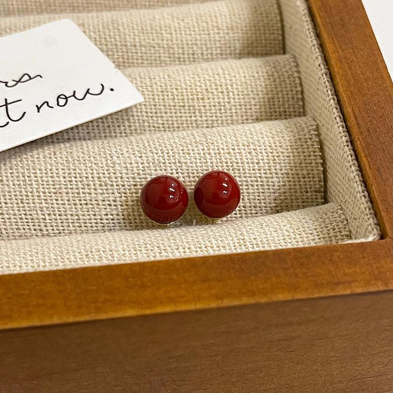 Klassisch-elegante Imitationsperlen-Ohrringe für Damen, Ohrstecker, hochwertige Ohrringe für Damen, Schmuck am Ohr, Kugel-Ohrstecker-Set, Hochzeitsschmuck