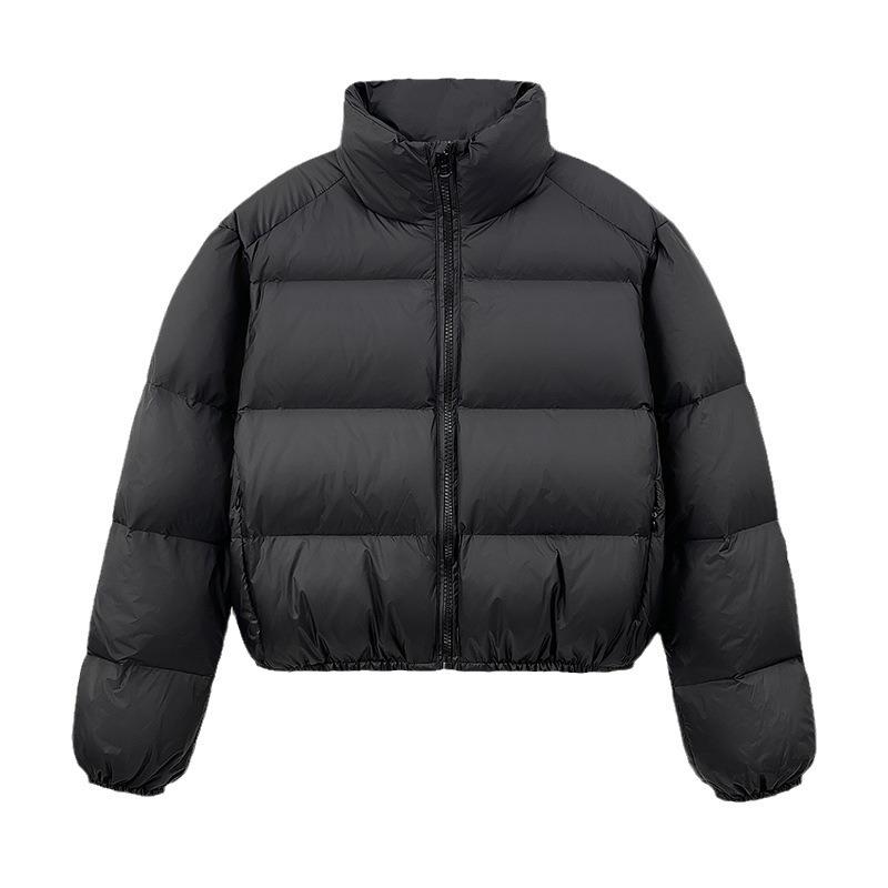 Coffee cotton-padded clothes women's short loose small cotton clothes stand-up collar bread clothes jacket