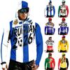 Men's Raglan Hooded Long Sleeve Jacket, Lightweight Casual Soccer Print Coat - Outdoor Sports, Travel, Daily Wear, Versatile Breathable Soft Jacket