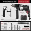 220V Electric Impact Drill & Multi-Function Screwdriver