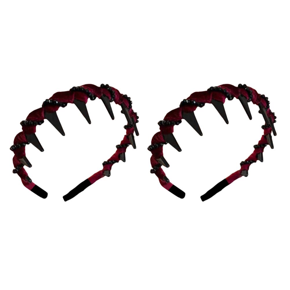 

Artificial Pearl Hairband Rhinestones Sweet Hair Accessories Anti-Slip Toothed Hairband for Women Girls Fashion Bling Head Band