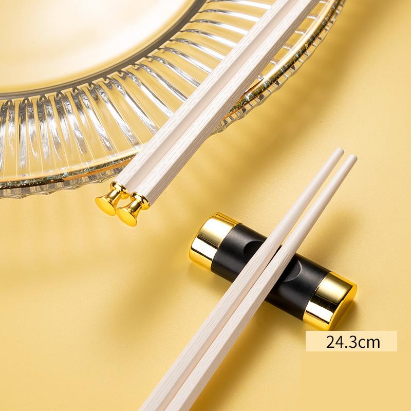 5 Paare Weiße Japanische Chinesische Essstäbchen Essstäbchen für Sushi Wiederverwendbares Koreanisches Essstäbchen-Set Metalllegierung Geschirr Palillos Chinos