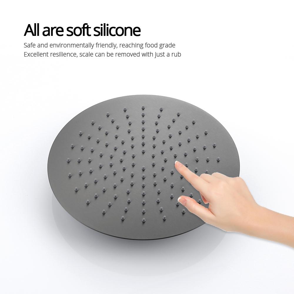 Podtynkowy kran prysznicowy Mosiężny zawór sterujący Montowany na ścianie 2 funkcje 10 cali Bateria łazienkowa Ciepła i zimna Oddzielny uchwyt Zestaw podtynkowy