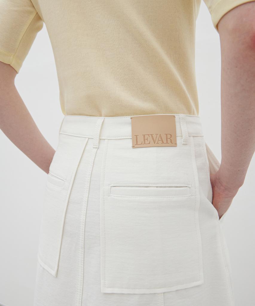 Leuba Cotton Slub Maxi Skirt - Off White