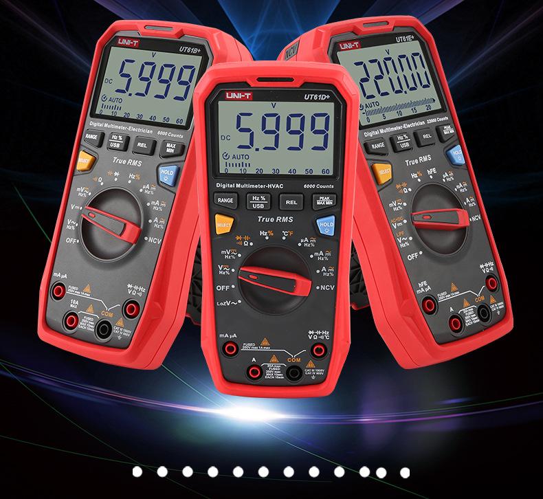 Uni-T UT61 Series Digital Multimeter with USB, Bluetooth, & Low-Pass Filter