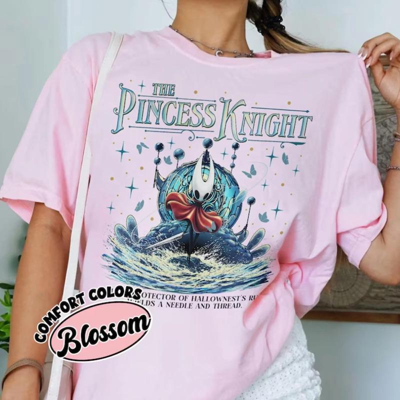 

Silksong Video Game Comfort Color Shirt Retro Silksong Gaming TShirt The Knight Princess Indie Game Graphic Tee Vintage Style S