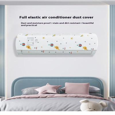 3 Bucăți Husă de Praf pentru Aer Condiționat Montat pe Perete Aer Condiționat Universal Minimalist Desene Animate Lavabilă Husa din Peva pentru Aer Condiționat