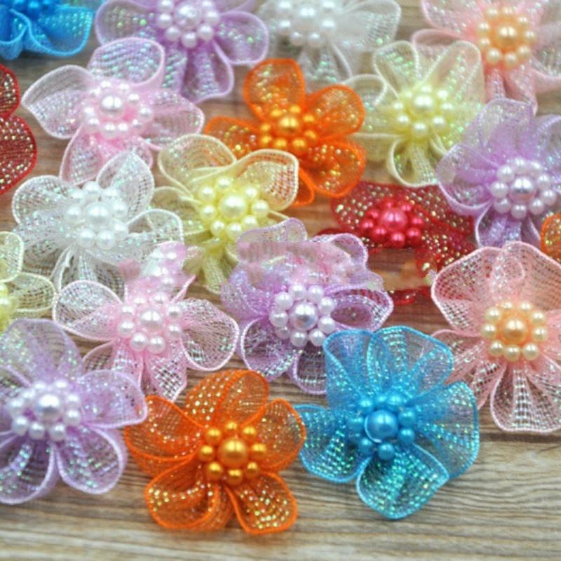 

10 шт Handmade матовое лук искусственный цветок аксессуары гаджеты DIY Одежда
