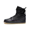 Новые Nike Sf Air Force 1 Черные с подошвой цвета жевательной резинки с сумкой 2017 864024-001