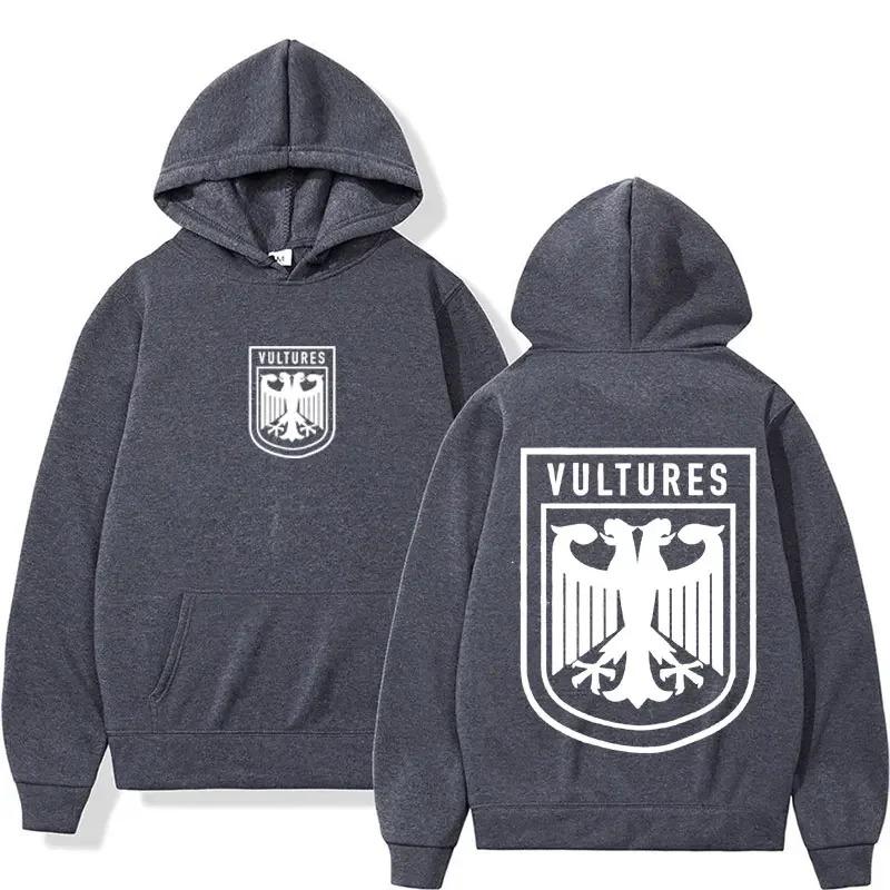 Rapper Kanye West Vultures Stampato Autunno/Inverno Uomo/Donna Hip Hop Moda Retro Abbigliamento Sportivo Felpe Casual Street Wear