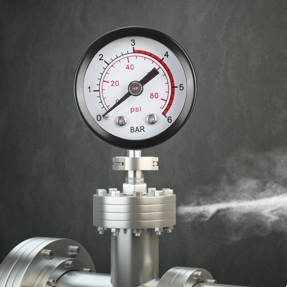 0?6BAR 0?80psi Atomizer Pressure Gauge Replacement for Stainless Steel Sprayer Accessories