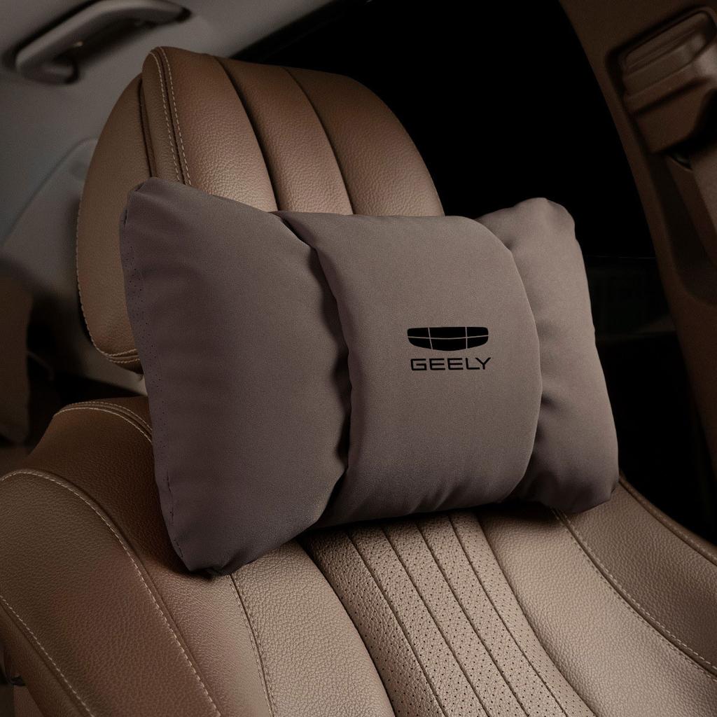 Car Neck Pillow Waist Pillow Car Headrest Neck Support Seat For Geely Coolray 2019-2020 Atlas Boyue NL3 Emgrand X7 EX7