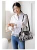 Women's Retro Crocodile Pattern Handbag - Large Capacity, High-End Shoulder & Crossbody Tote