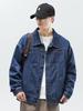 Herren Japanische Retro-Jeansjacke - Umlegekragen, Lockere Passform, Amerikanischer Streetstyle, Frühling/Herbst Lässige Arbeitskleidung