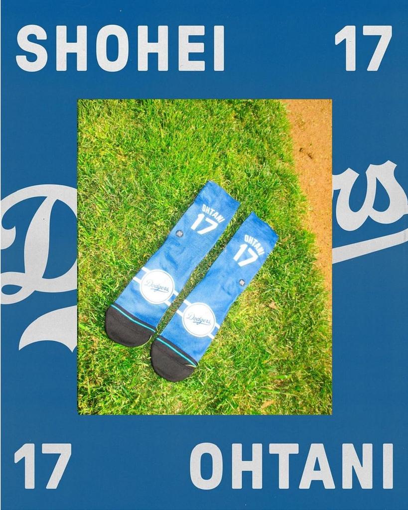 Stance Men's Shohei Ohtani MLB Dodgers Jersey Socks, Size 2 M
