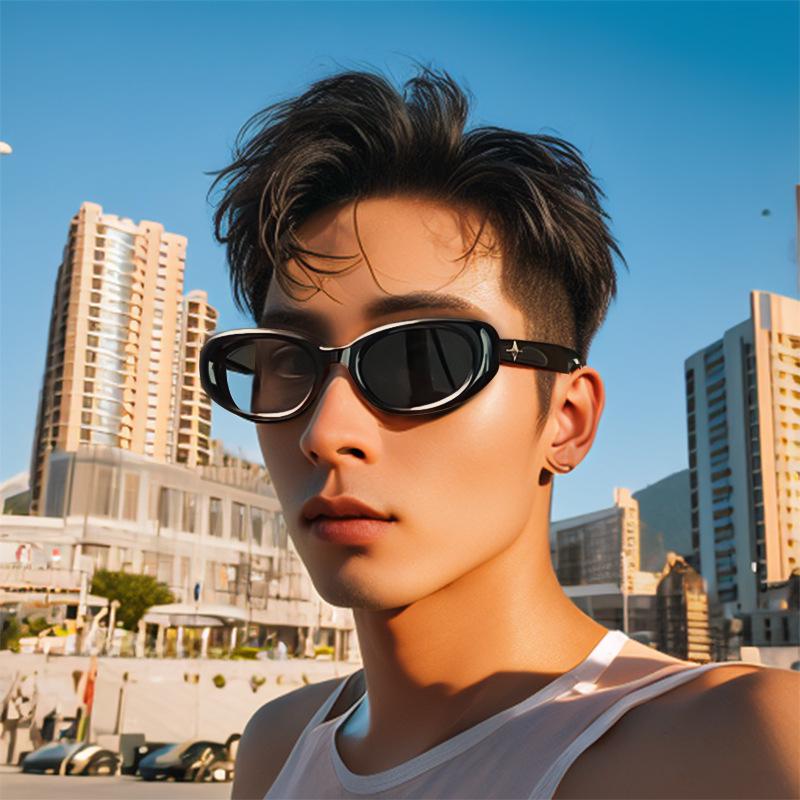 BANDEON.S Unisex Sonnenbrille mit ovalem Rahmen - Hochwertiger UV-Schutz, Promi-Stil