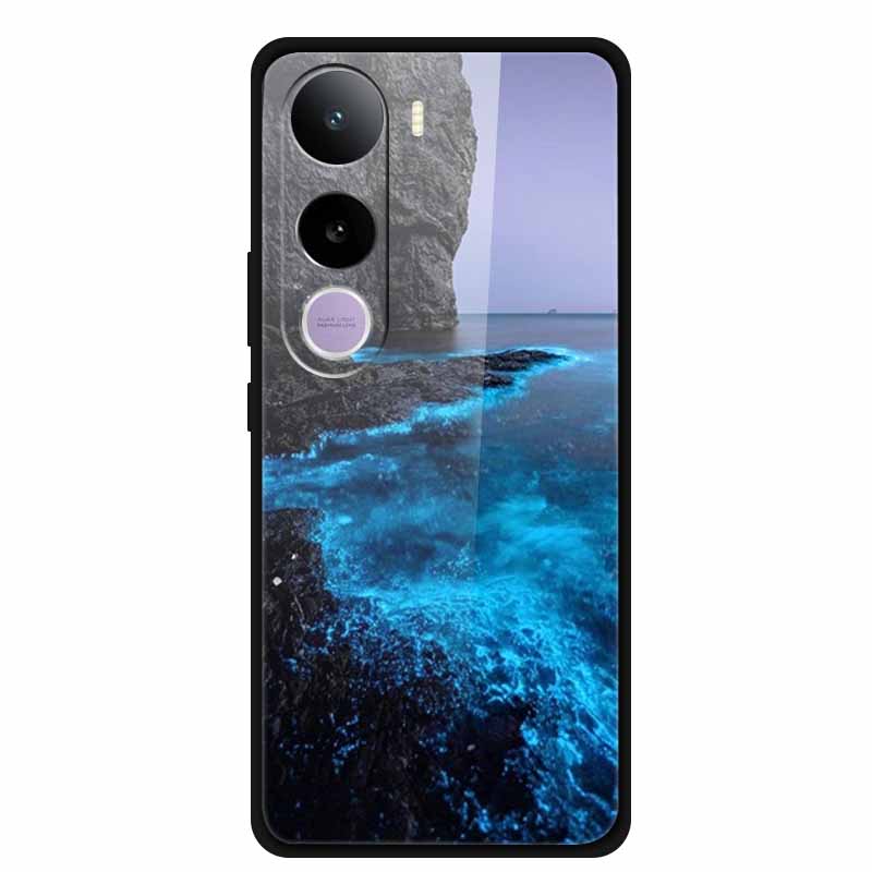 For Vivo Y400 5G Case Y 400 6.67" Animal Wolf Lion Tempered Glass Hard Back Cover For Vivo Y400 2025 Phone Cases Soft Bumper Bag