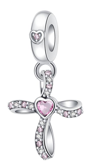 925 Silver Christian Charms Holy Bible Cross Virgin Mary Beaded Bracelet Jewelry Faith Slogan Gift for Religious Women