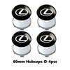 4pcs Car Wheel Center Hub Caps Sticker Auto Emblem Wheel Center Cap For Lexus RX350 IS250 IS200 GS300 LX570 RC350 UX250h ES350 AEI1