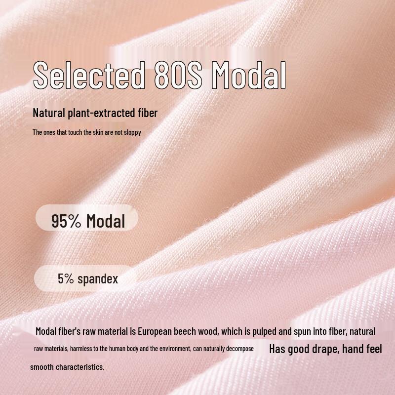 Urban Lady 2025 Seamless High-Waist Modal Antibacterial Women's Briefs