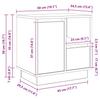 Nightstand 2 Pcs Sonoma Oak 50 X 34.5 X 50 Cm Engineered Wood