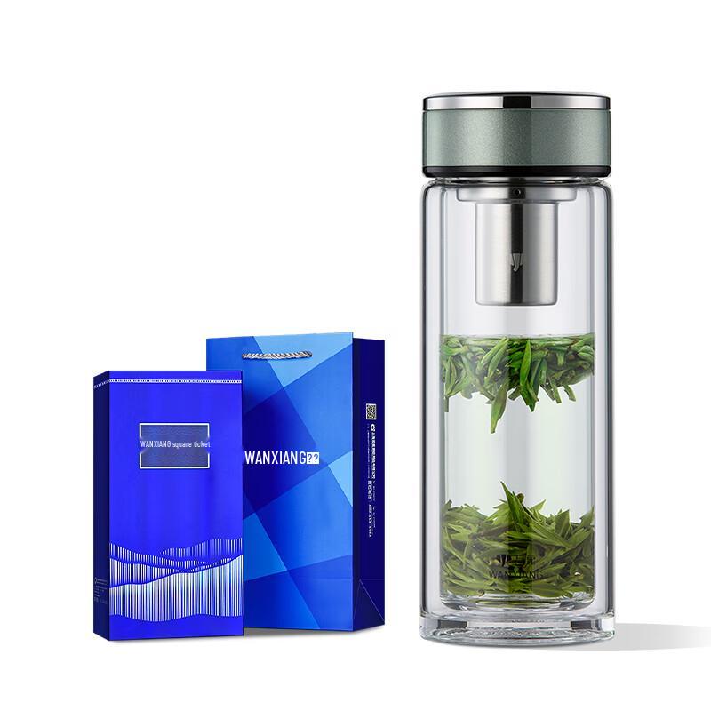 Wanxiang Double-Wall Glass Tea Infuser Bottle