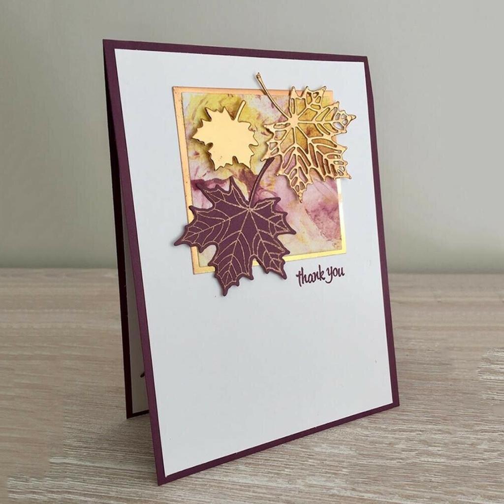 New 3pcs Maple Leaf Metal Cutting Dies Stencil Scrapbooking Card Embossing DIY