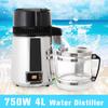 750W 4L Pure Water Filters Distiller Electric Stainless Steel Household Purifier Container Filter Distilled Water Machine