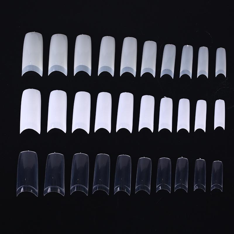 500Pcs Clear White Natural French False Acrylic Nail Art Tips Uv Gel