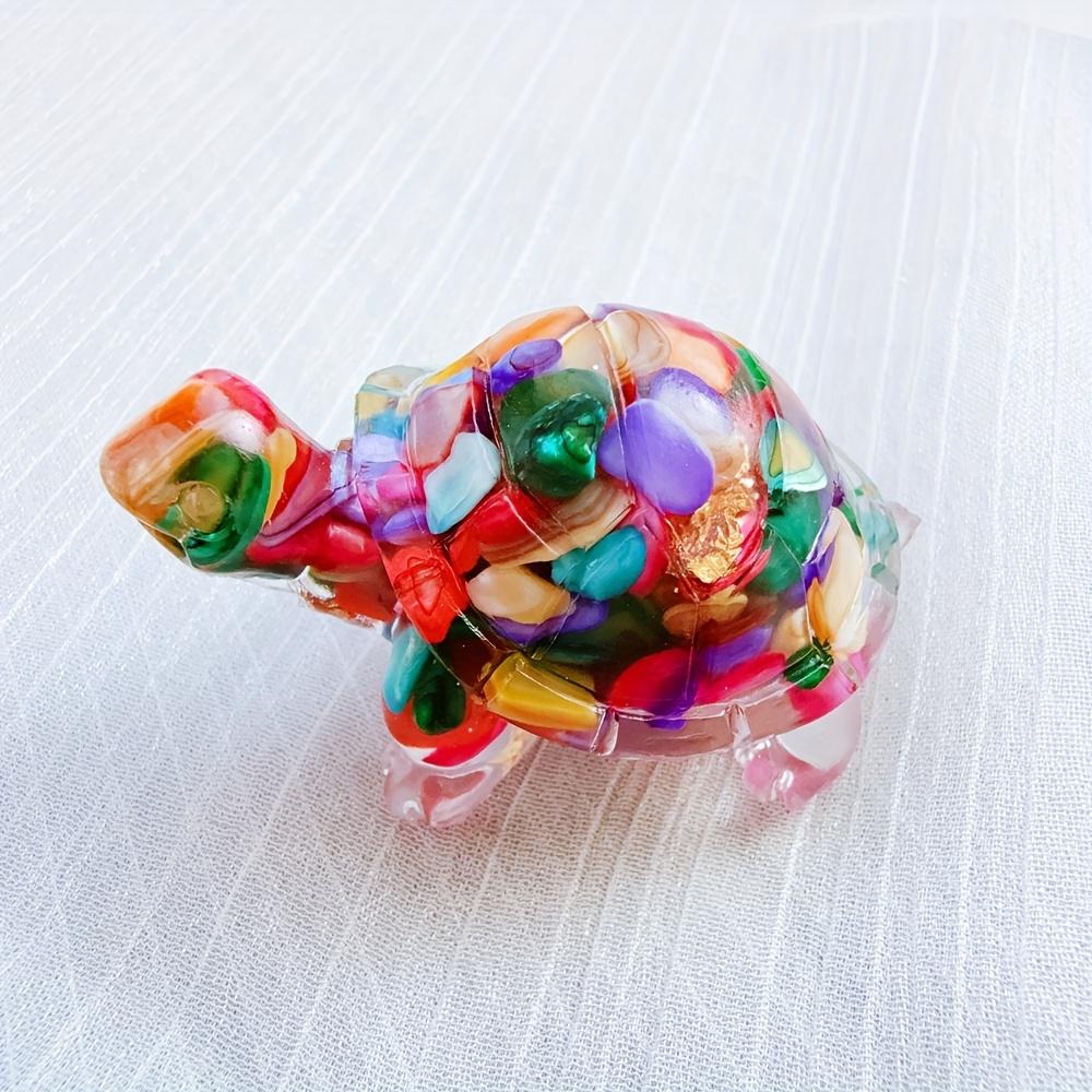 One Piece of Crystal Turtle Jewelry Made with Drop Glue, Ideal for Crafts, Gifts, and Home Decor.
