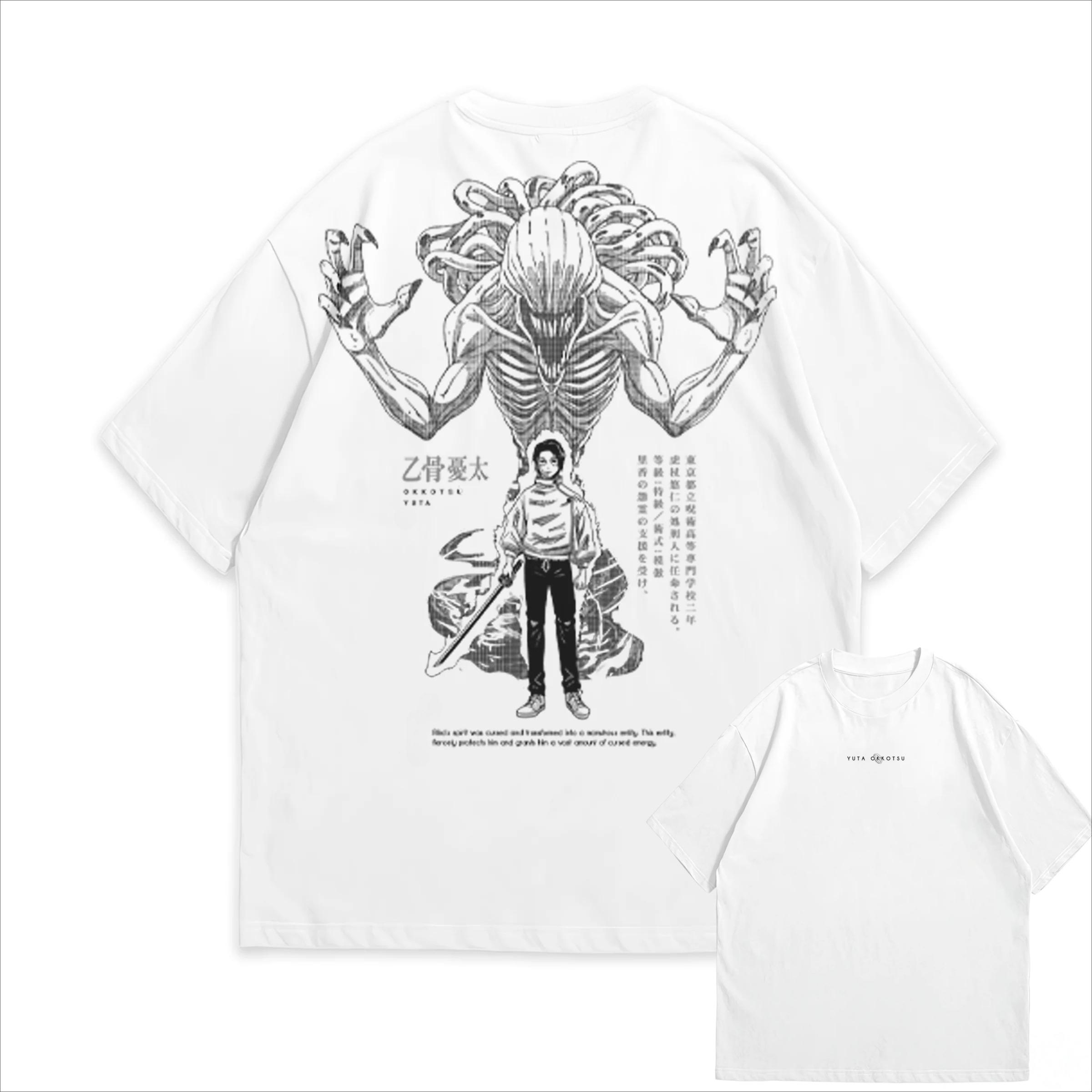 

Anime Jujutsu Kaisen Yuta X Rika Graphic TShirt 100Cotton Oversized Shirt unisex Unisex Short Sleeve ONeck Y2k Selling Popular 3XL