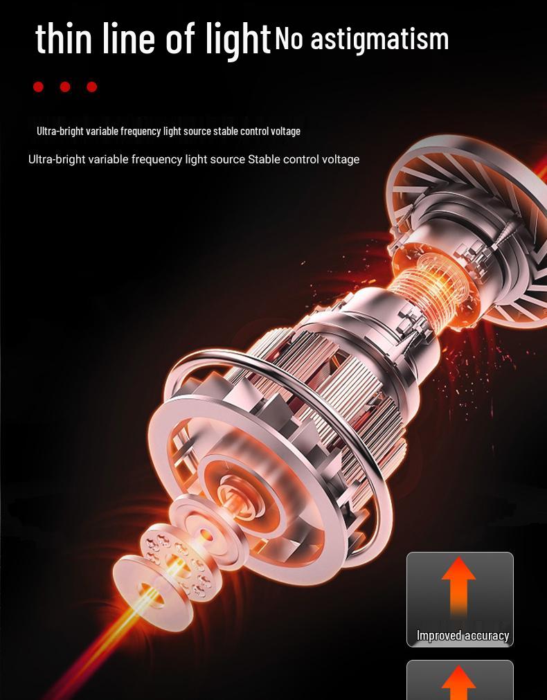 High-Precision 90° Infrared Laser Spirit Level with Fine Line Marker