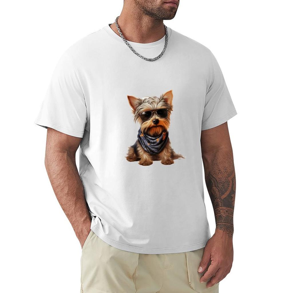 Cool Yorkshire Terrier Dog TShirt t shirts cotton TShirt