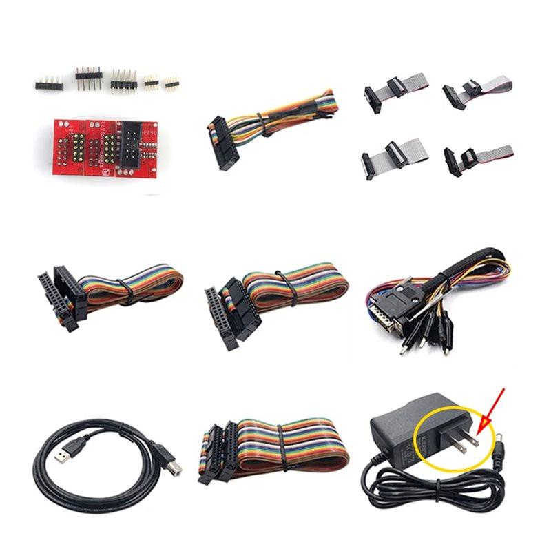 Full Set Cables For KTAG OBD2 V7.020 ECU Programmer OBD Adapters For K-Tag Firmware (NO Machine) US Plug EU Plug