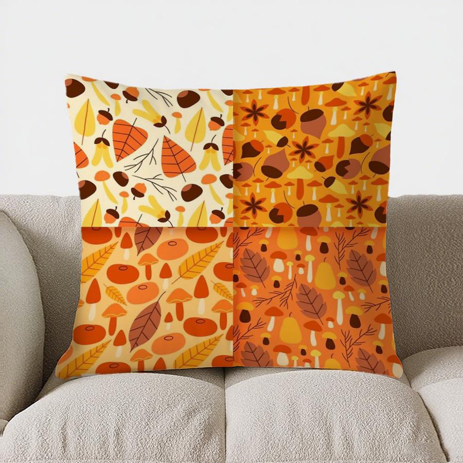 Home Decor Autumn Leaves Pattern Pillow For Home Decor Pattern Cushion Cover Suitable For Sofa Bedroom Car Pillow Cover