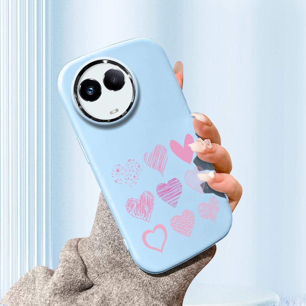 

Сплошной цвет с серебряным краем линзы, жирный корпус, мягкий ТПУ, жидкий силиконовый чехол, противоударный чехол для телефона для OPPO Reno Realme OnePlus OPPO Reno8 T 5G синий