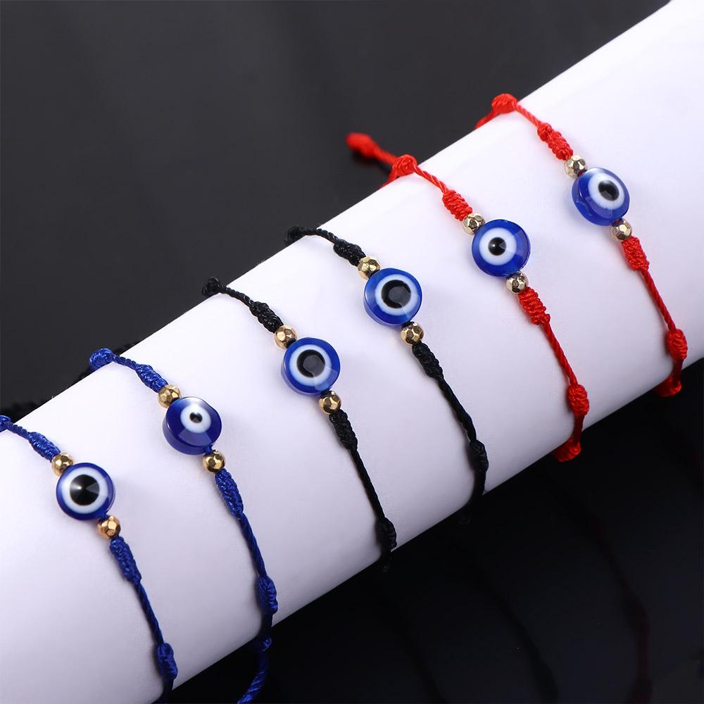 Glasses Seven Knots Hand-woven Bracelets Couple Bracelets Blue Eye Bracelets Braided Hand Ropes