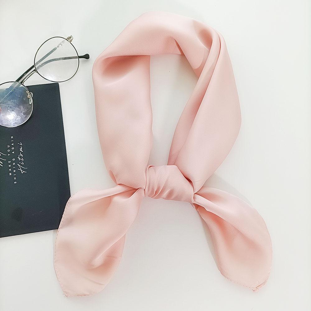 Fashion 70*70Cm Square Silk Scarf For Women Ladies Satin Neck Hair Tie Bandana Female Foulard Beach Stoles Hijab Scarves Pareo
