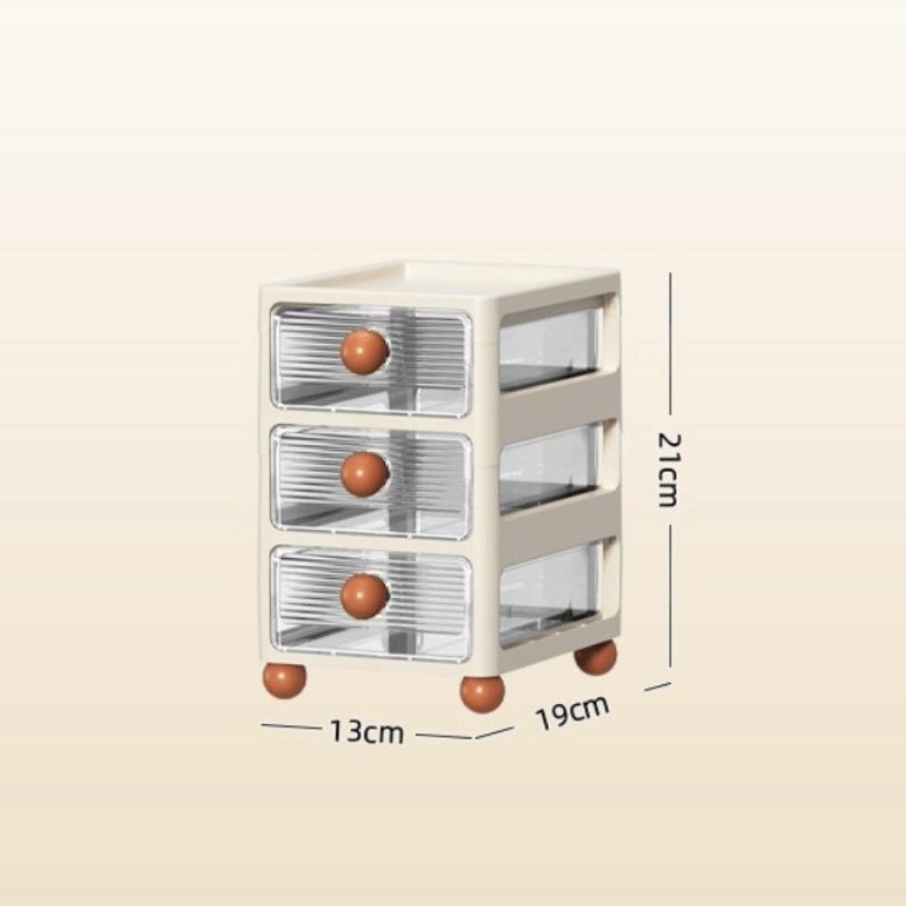 Mehrschichtige Aufbewahrungsbox aus Kunststoff Große Kapazität Schreibtisch-Organizer-Box Zuhause