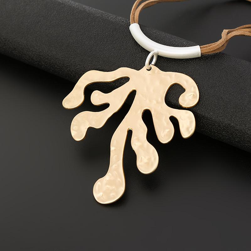 Necklace Vintage Simple Geometric Premium Sweater Chain Ladies Alloy Long Necklace