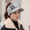 New Autumn and Winter Fashion Open-top Hat for Women, Casual Versatile Sporty Style, Outdoor Running, Curved Brim, Face-slimming Beanie