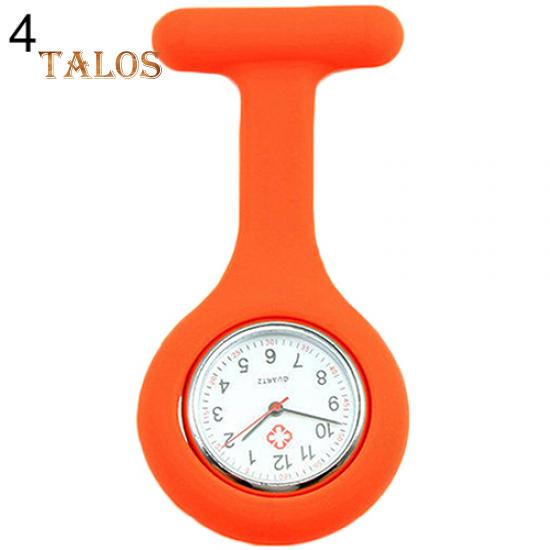 

Силиконовые кварцевые часы для медицинских работников оранжевый