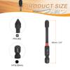 Phillips Impact Screwdriver Bit 1/4" Hex Shank Magnetic Cross Head Drill Bits S2 Steel Screw Driver for Impact Power Drivers
