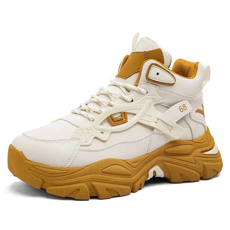 Fashion Parkour Round Tip Men Designers Sneakers Luxury Men's Shoes Casual Men Shose Sports Out Upper Idea Stylish On Sale