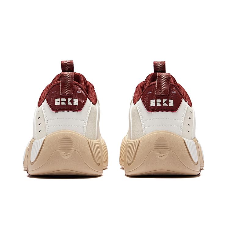 Hongxing Erke Retro Trend Pumpkin Shoes Durable Non-Slip Low-Top Sneakers Men Sneakers Cotton-White Microcrystal-White 51125301027-007