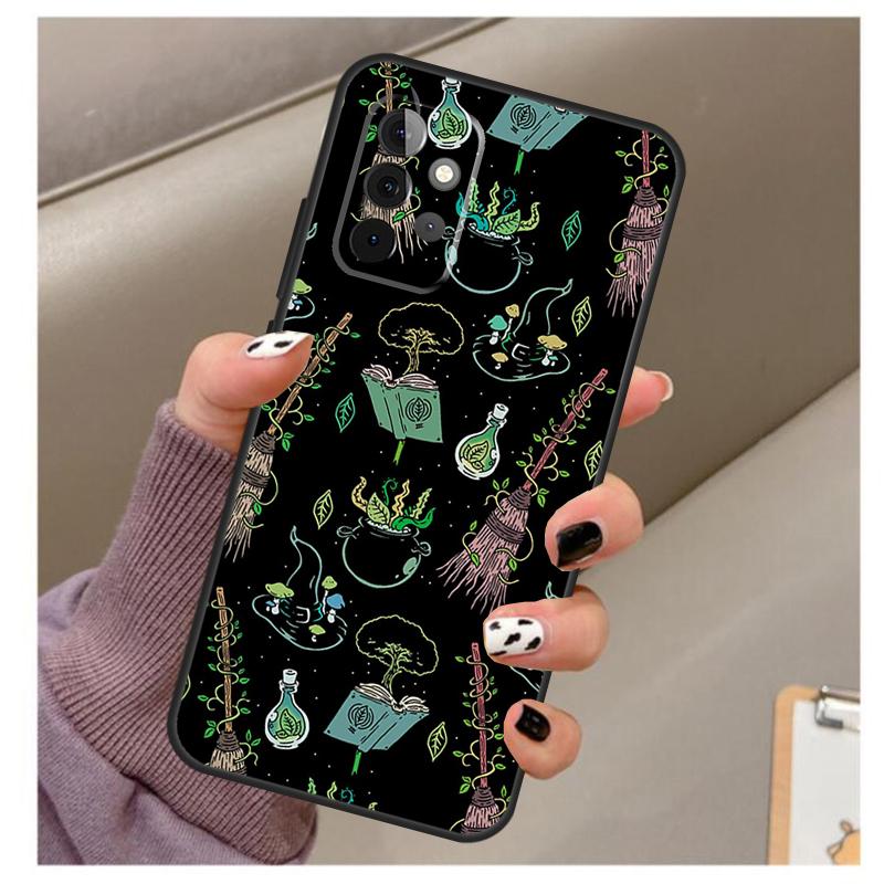 Girly Forest Witch Cowgirl Rodeo Case For Samsung Galaxy A13 A33 A53 A73 A14 A24 A34 A54 A72 A52 A32 A22 A12 A51 A71 A15 A25