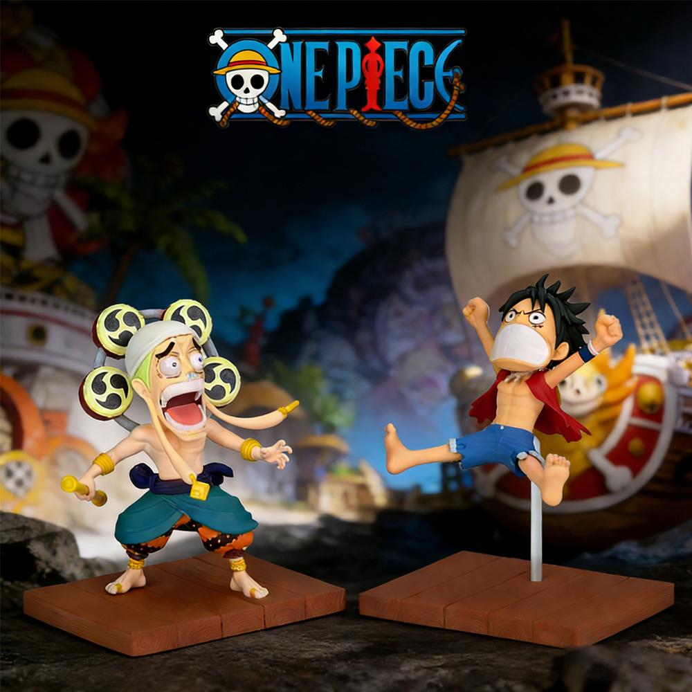 1pc Official One Piece Luffy  Enel Room Decor Statue Set, Anime Must-Have Gift for Valentine‘s Day, Birthday Desk