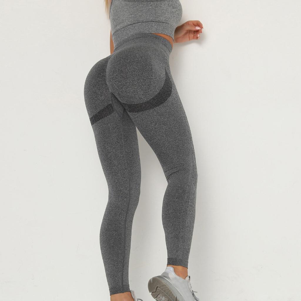 Damen Farbe Hüftheben Sport Fitness Laufen High-Waist Yoga Hose