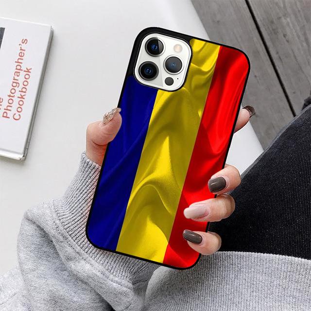 Romania Flag Phone Case For iPhone 17 Air 16 15 14 13 12 11 Pro Max Plus Max Cover Shell Coque