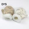 1 Pair Children Winter Mittens Thick Plush-lined Windproof Cartoon Dinosaur Cold Weather Outdoor Gloves Adjustable Fasten Strap Anti-Slip Ski Gloves
